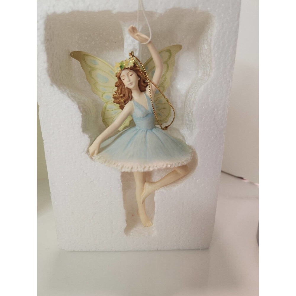 Russ Berrie 2019 Icicle Fairy Christmas Tree Ornament. NOB